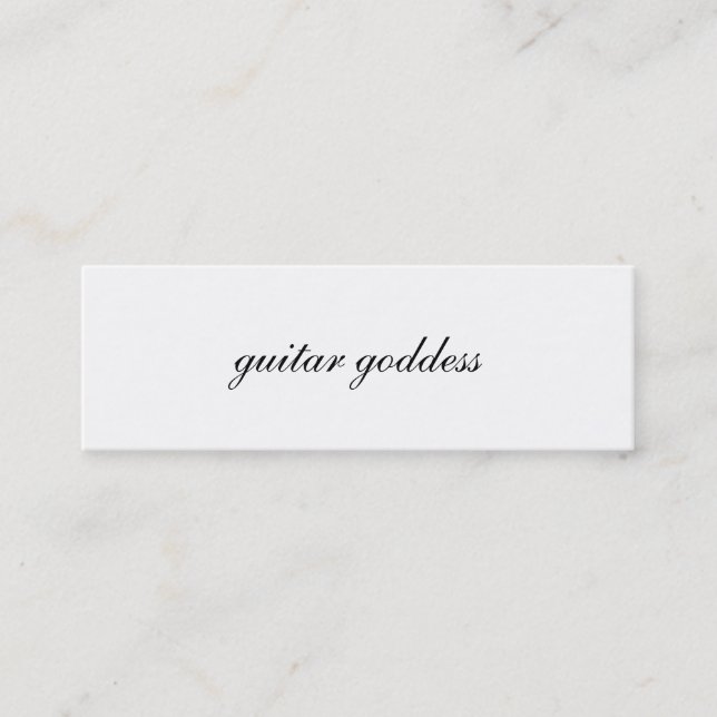 tarjeta del perfil de la diosa de la guitarra (Anverso)