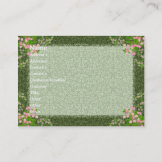Tarjeta del perfil de la elegancia del Victorian