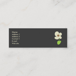 Tarjeta del perfil de la flor - tarjeta social del