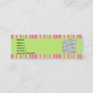 Tarjeta del perfil de la fresa y del kiwi