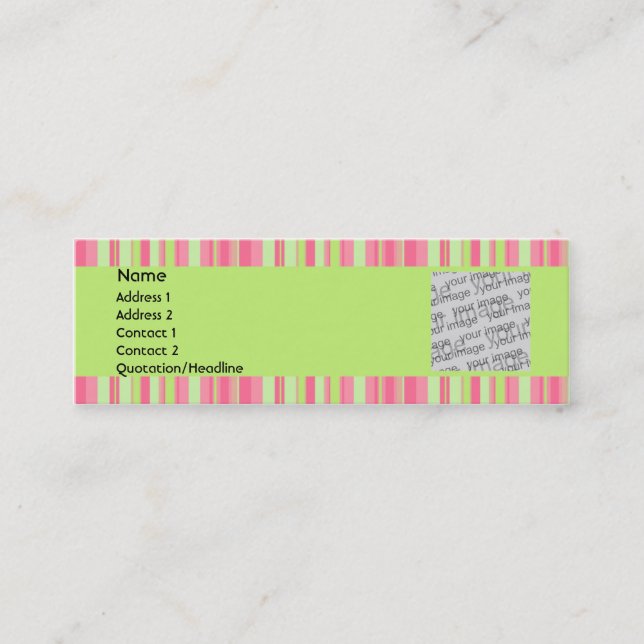 Tarjeta del perfil de la fresa y del kiwi (Anverso)