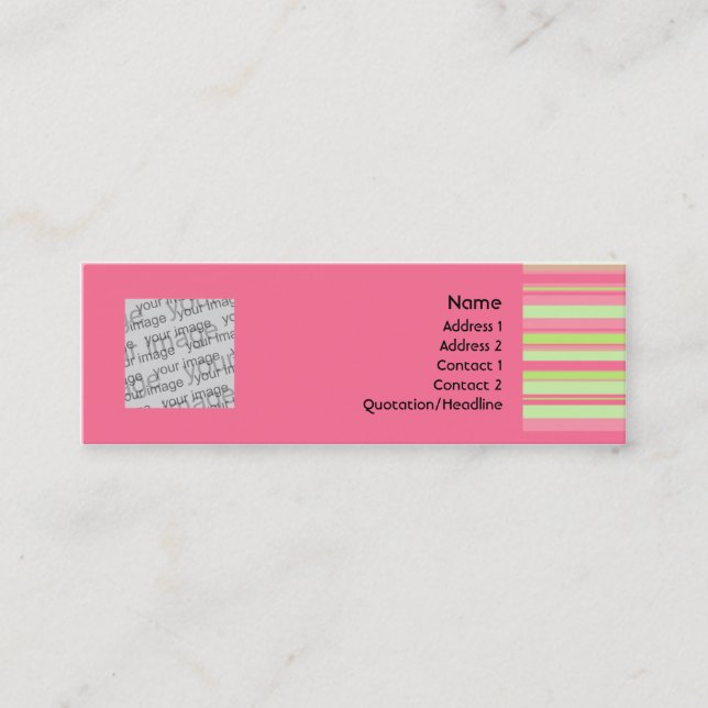 Tarjeta del perfil de la fresa y del kiwi (Anverso)