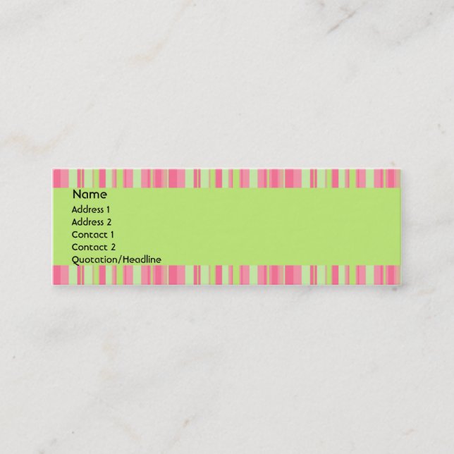 Tarjeta del perfil de la fresa y del kiwi (Anverso)