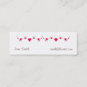 Tarjeta del perfil de la frontera del corazón