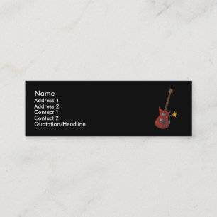 Tarjeta del perfil de la guitarra