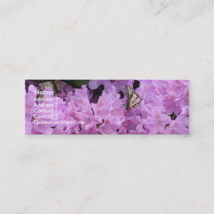 Tarjeta del perfil de la mariposa