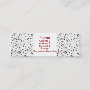 Tarjeta del perfil de la música