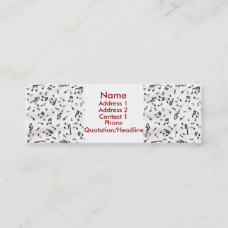 Tarjeta del perfil de la música