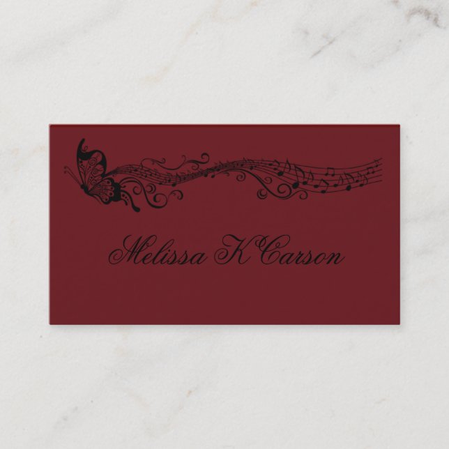 Tarjeta del perfil de la música (Anverso)