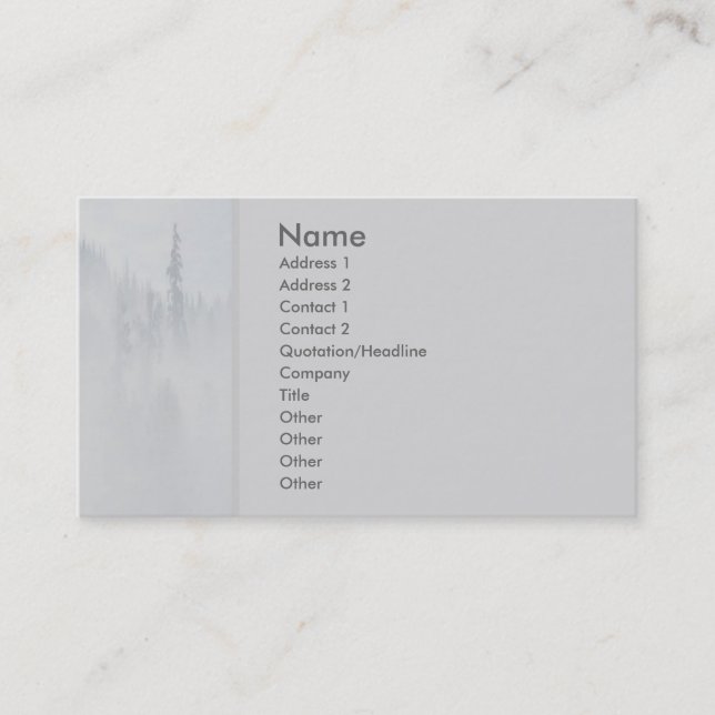 Tarjeta del perfil de la paz (Anverso)