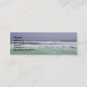 Tarjeta del perfil de la playa