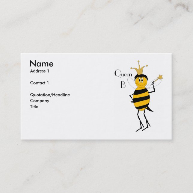 Tarjeta del perfil de la reina B (Anverso)