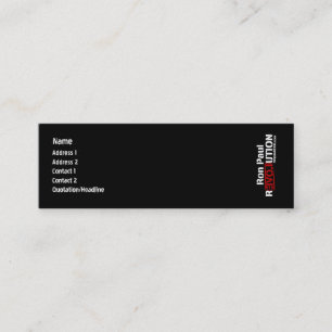 Tarjeta del perfil de la revolución de Ron Paul