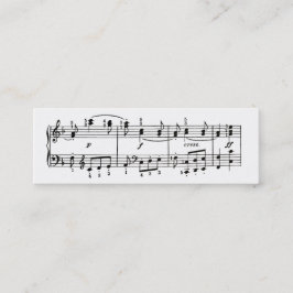 Tarjeta del perfil de las notas musicales