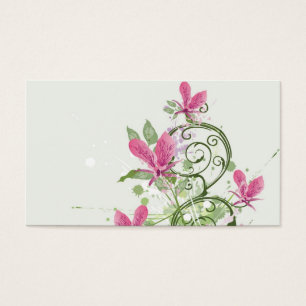 Tarjeta del perfil de las orquídeas