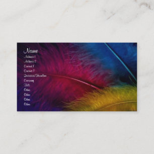 Tarjeta del perfil de las plumas