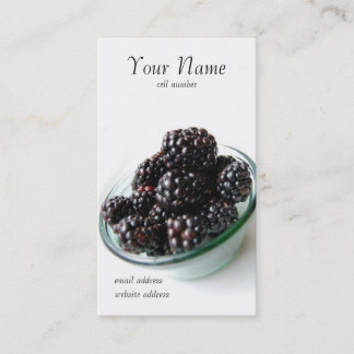 Tarjeta del perfil de las zarzamoras