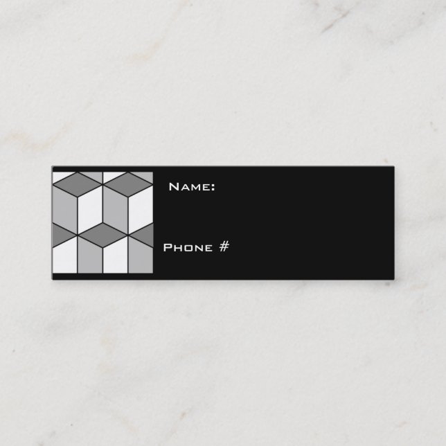 Tarjeta del perfil de los CUBOS (Anverso)