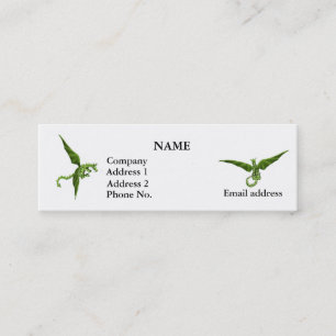 Tarjeta del perfil de los dragones de vuelo