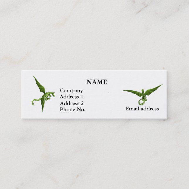 Tarjeta del perfil de los dragones de vuelo (Anverso)