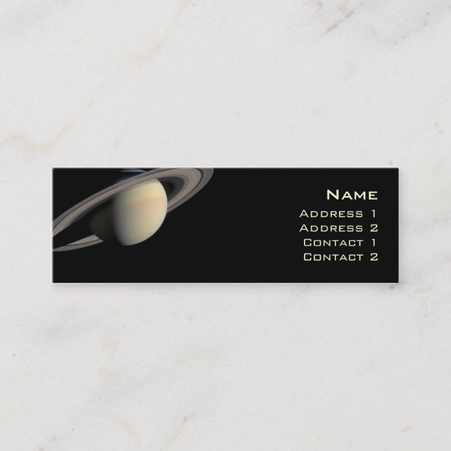 Tarjeta del perfil de Saturn (Anverso)