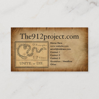 tarjeta del perfil de the912project.com