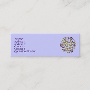 Tarjeta del perfil del anillo del iris