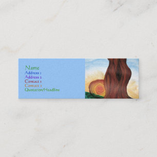Tarjeta del perfil del árbol de la mujer