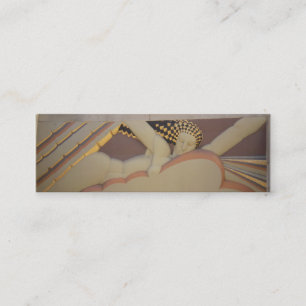 Tarjeta del perfil del art déco
