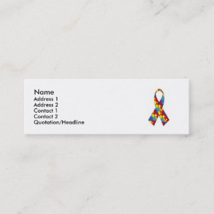 Tarjeta del perfil del autismo