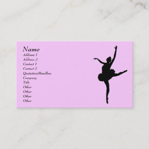 Tarjeta del perfil del bailarín