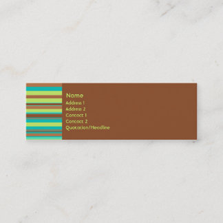 Tarjeta del perfil del chocolate de la menta