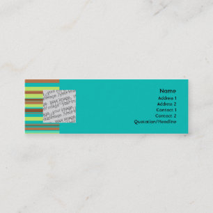 Tarjeta del perfil del chocolate de la menta