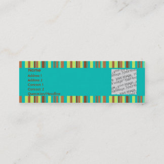 Tarjeta del perfil del chocolate de la menta