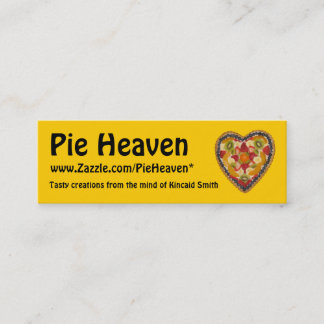 Tarjeta del perfil del cielo de la empanada