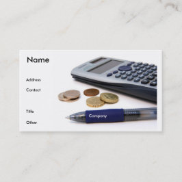 Tarjeta del perfil del contable