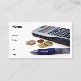 Tarjeta del perfil del contable