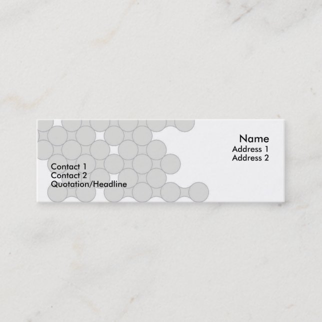Tarjeta del perfil del dentista (Anverso)