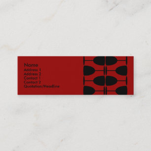 Tarjeta del perfil del diseño del vino