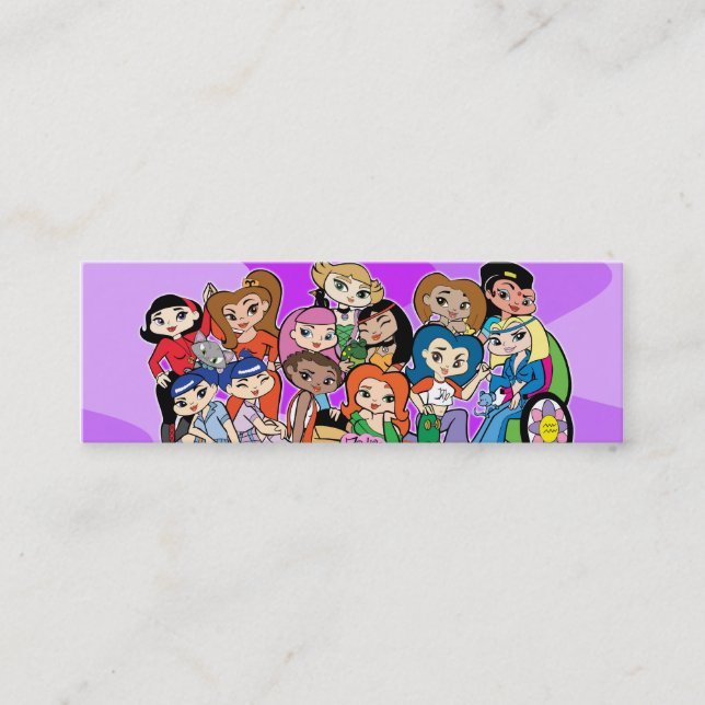 Tarjeta del perfil del grupo de Girlz del zodiaco (Anverso)