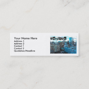 Tarjeta del perfil del horizonte de Portland