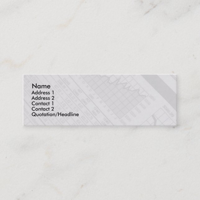 Tarjeta del perfil del mercado de acción (Anverso)