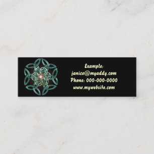 Tarjeta del perfil del nudo del círculo de