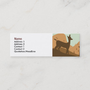 Tarjeta del perfil del paisaje del otoño