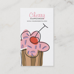 Tarjeta del perfil del postre de la panadería de