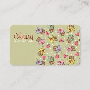 Tarjeta del perfil del postre de la panadería de