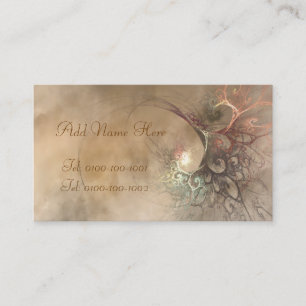 Tarjeta del perfil del ramo del fractal