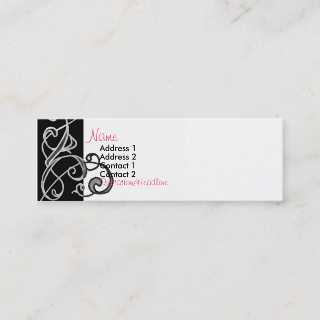 Tarjeta del perfil del remolino (Anverso)