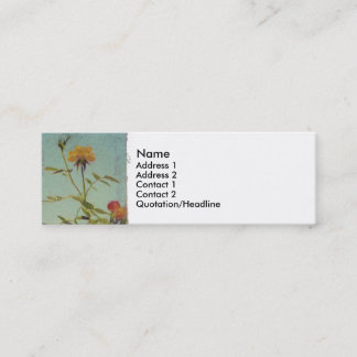 Tarjeta del perfil del rosa amarillo