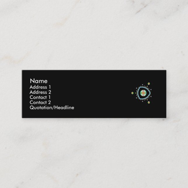 Tarjeta del perfil del triángulo del espacio (Anverso)